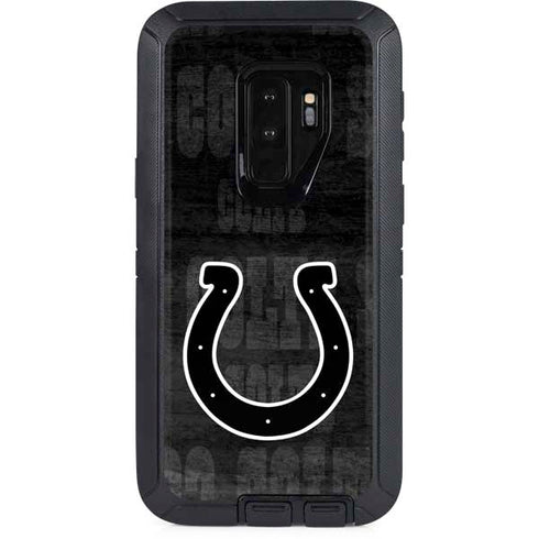 NFL Indianapolis Colts Black & White Otterbox Defender Galaxy Skin